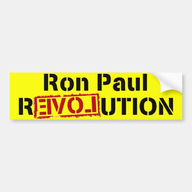 Ron Paul Revolution Bumper Sticker (Front)