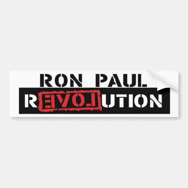 Ron Paul Revolution Bumper Sticker (Front)