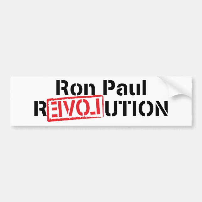 Ron Paul Revolution Bumper Sticker (Front)