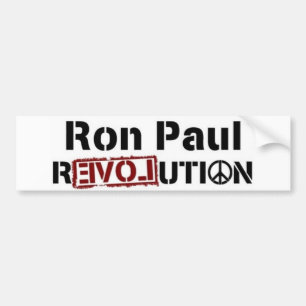 Ron Paul Revolution Bumper Sticker..... Sticker