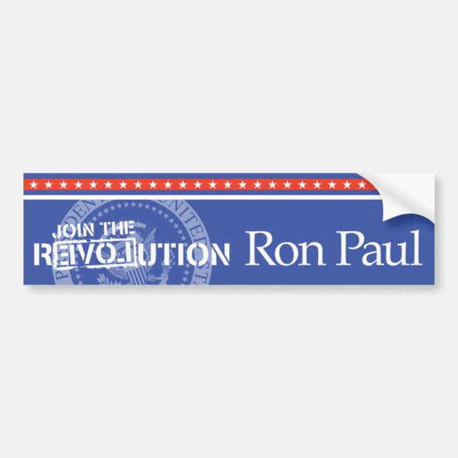 Ron Paul Revolution Bumpersticker Bumper Sticker (Front)