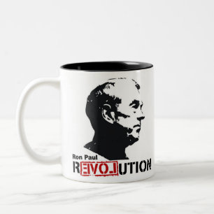 Ron Paul Revolution Coffee/Tea Cup/Mug Two-Tone Coffee Mug