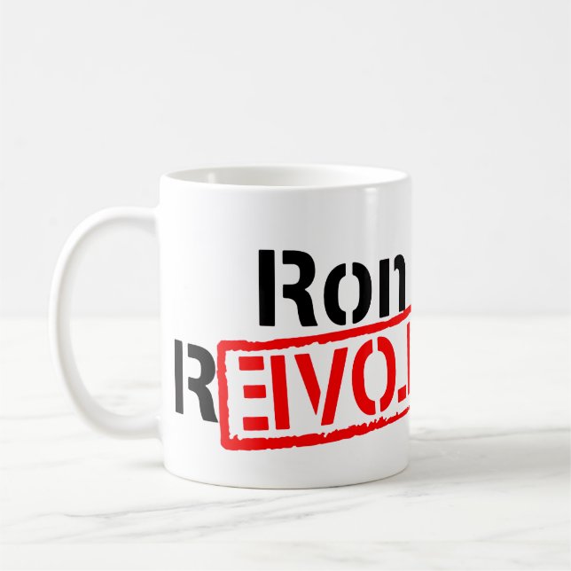 Ron Paul Revolution Continues Coffee Mug (Left)