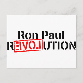 Ron Paul Revolution Continues Postcard
