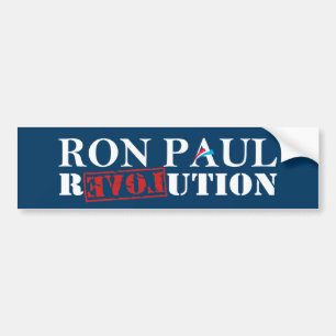 Ron Paul Revolution Dark Blue Bumper Sticker