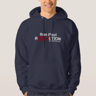 Ron Paul Revolution Fitted Hooded Hoodie