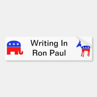 Ron Paul write in Bumper Sticker