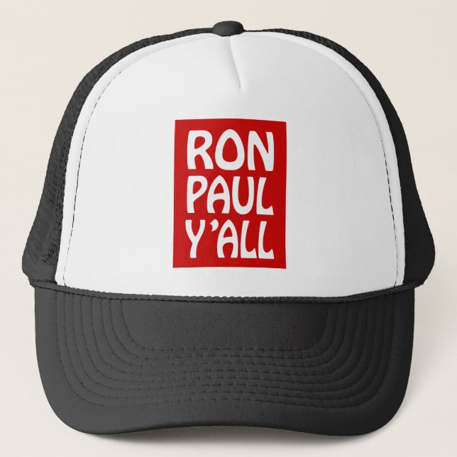 ron paul y'all trucker hat (Front)
