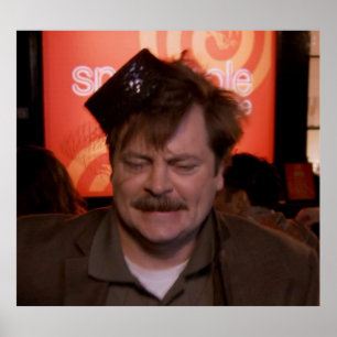 Ron Swanson Dancing Poster