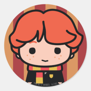 Ron Weasley Cartoon Character Art Classic Round Sticker