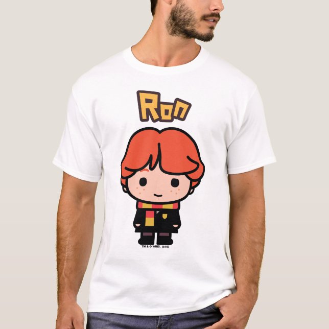 Ron Weasley Cartoon Character Art T-Shirt (Front)