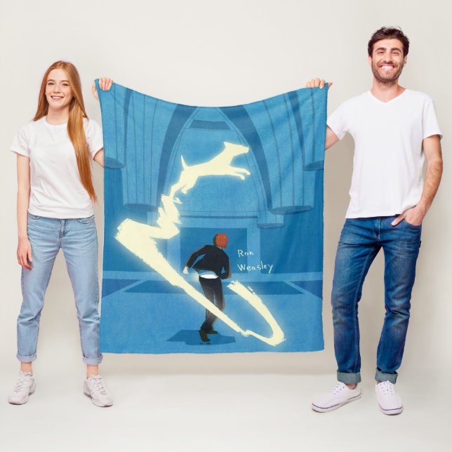 Ron Weasley Patronus Painting Fleece Blanket (In Situ)