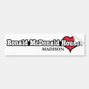 Ronald McDonald Heart Bumper Sticker