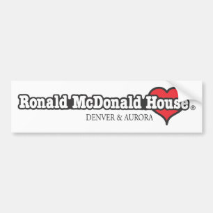 Ronald McDonald Heart Bumper Sticker