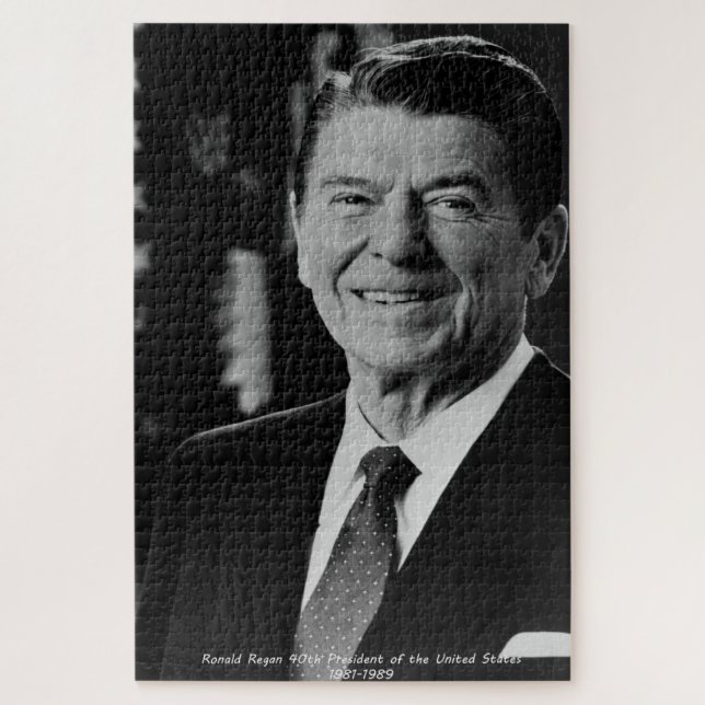 Ronald Reagn 40th President of the United States J Jigsaw Puzzle (Vertical)