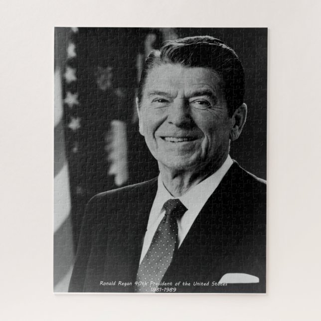 Ronald Reagn 40th President of the United States Jigsaw Puzzle (Vertical)