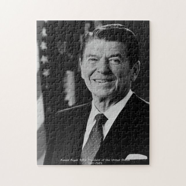 Ronald Reagn 40th President of the United States Jigsaw Puzzle (Vertical)
