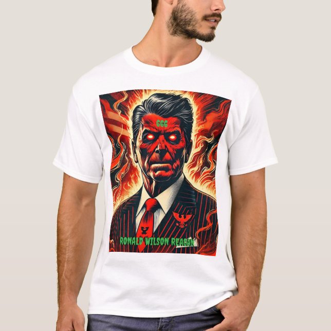 Ronald Wilson Reagan 666 T-Shirt (Front)