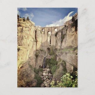 Ronda Bridge Spain Bridal Shower Game Postcard