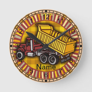 Rondo Dump Truck Round Clock