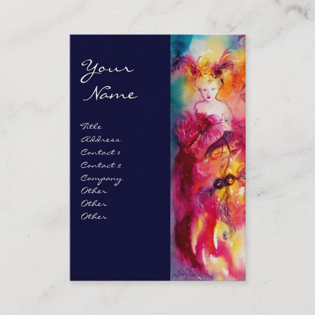 RONDO IN LAGOON  Performing Arts ,Costume Designer Business Card (Front)