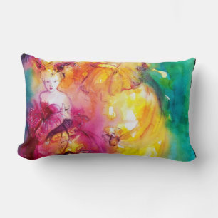 RONDO IN LAGOON / Venetian Masquerade Ball Lumbar Cushion