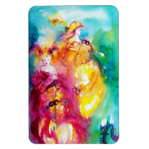 RONDO IN LAGOON / Venetian Masquerade Ball Magnet