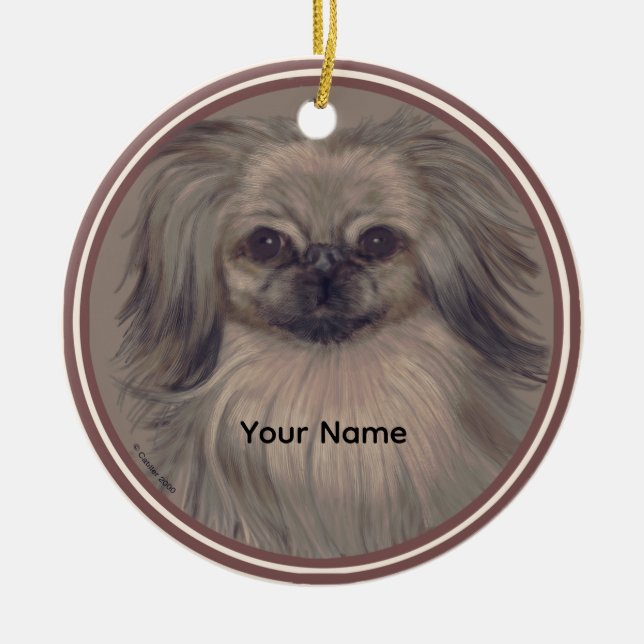 Rondo Pekingese  ornament (Front)