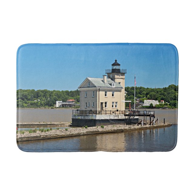 Rondout Creek Lighthouse, New York Bath Mat (Front)
