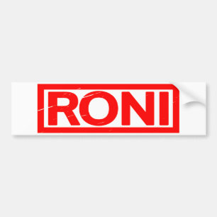 Roni Stamp Bumper Sticker