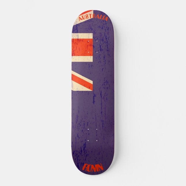 RONIN Australia Apex Pro Flag Skateboard Deck (Front)
