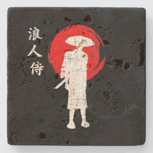 Ronin Samuari  Stone Coaster