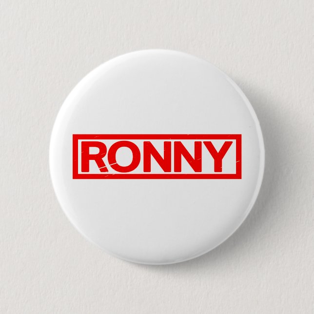 Ronny Stamp 6 Cm Round Badge (Front)