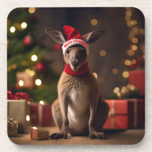 "Roo-dolph’s Holiday Hop: A Festive Wonderland" Coaster