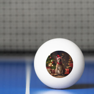 "Roo-dolph’s Holiday Hop: A Festive Wonderland" Ping Pong Ball