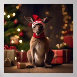 "Roo-dolph’s Holiday Hop: A Festive Wonderland" Poster