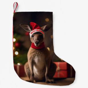 "Roo-dolph’s Holiday Hop: A Festive Wonderland" Small Christmas Stocking