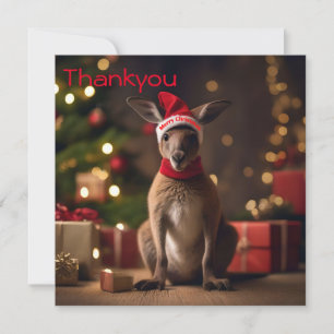 "Roo-dolph’s Holiday Hop: A Festive Wonderland" Thank You Card