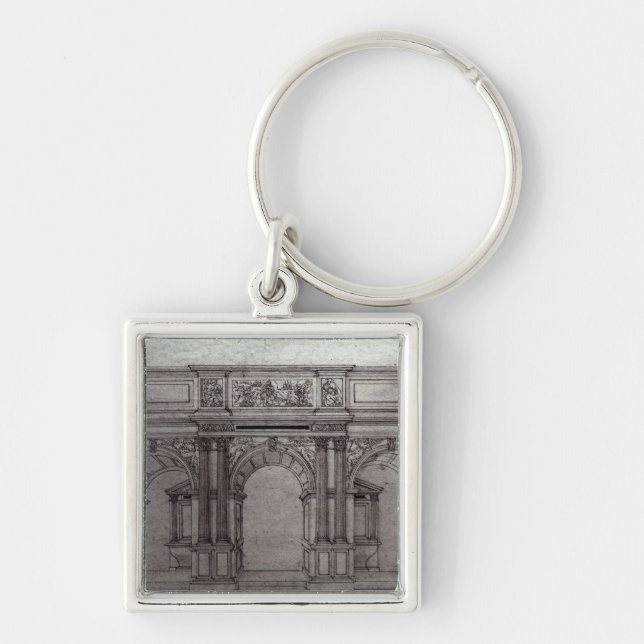 Rood Screen of the church Key Ring (Front)