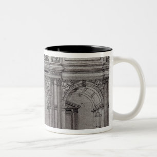 Rood Screen of the church Two-Tone Coffee Mug