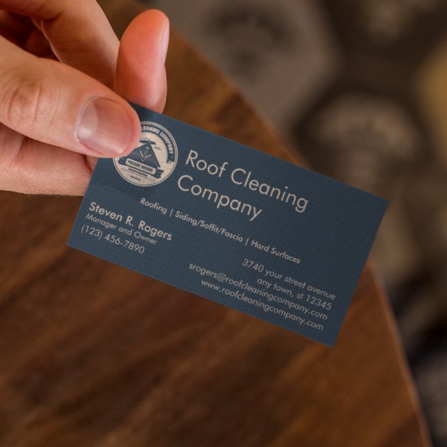 Roof Cleaning and Pressure Washing Business Card (Creator Uploaded)