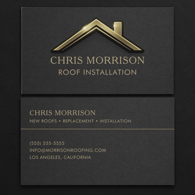 Roof Installation Business Card (Creator Uploaded)