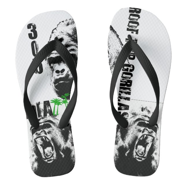 Roof Top Gorillas Miami Flip Flops (Footbed)
