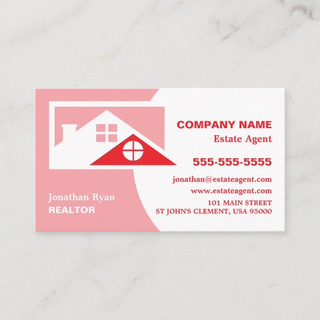 Roof Tops, Realtor, Estate Agent Business Card (Front)