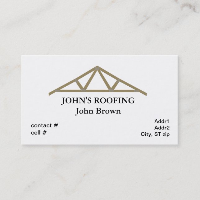 roof truss business card (Front)