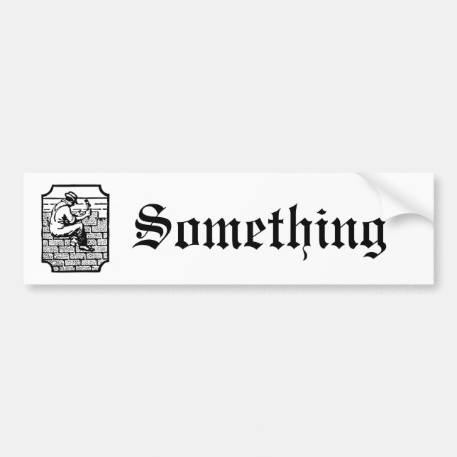 Roofer Bumper Sticker (Front)