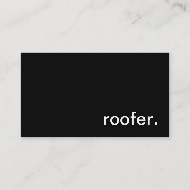 Roofer Business Card (Front)