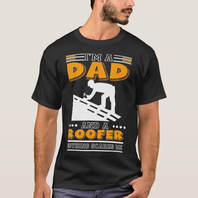 Roofer  Construction Honest Working American Fearl T-Shirt (Front)