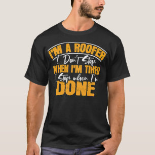 Roofer ecavator boy truck boy shirt funny crossfit