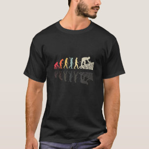 Roofer Human Evolution Retro Vintage Construction  T-Shirt